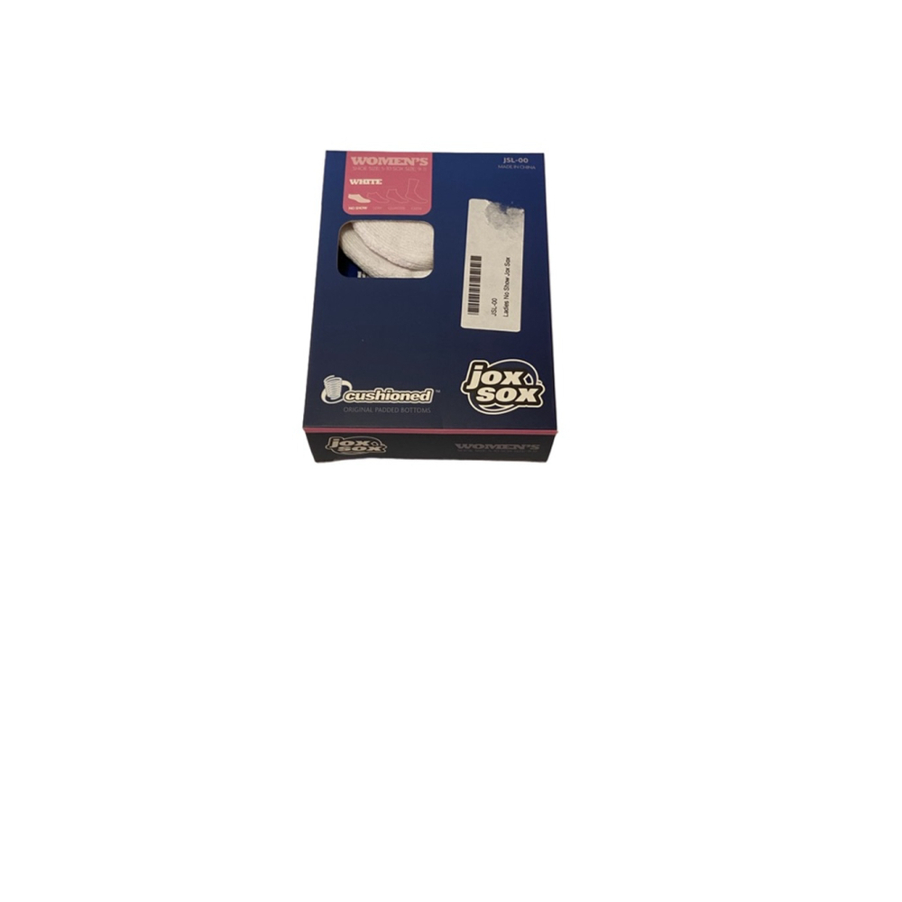 Joxsox Women’s White Cushioned No Show Socks